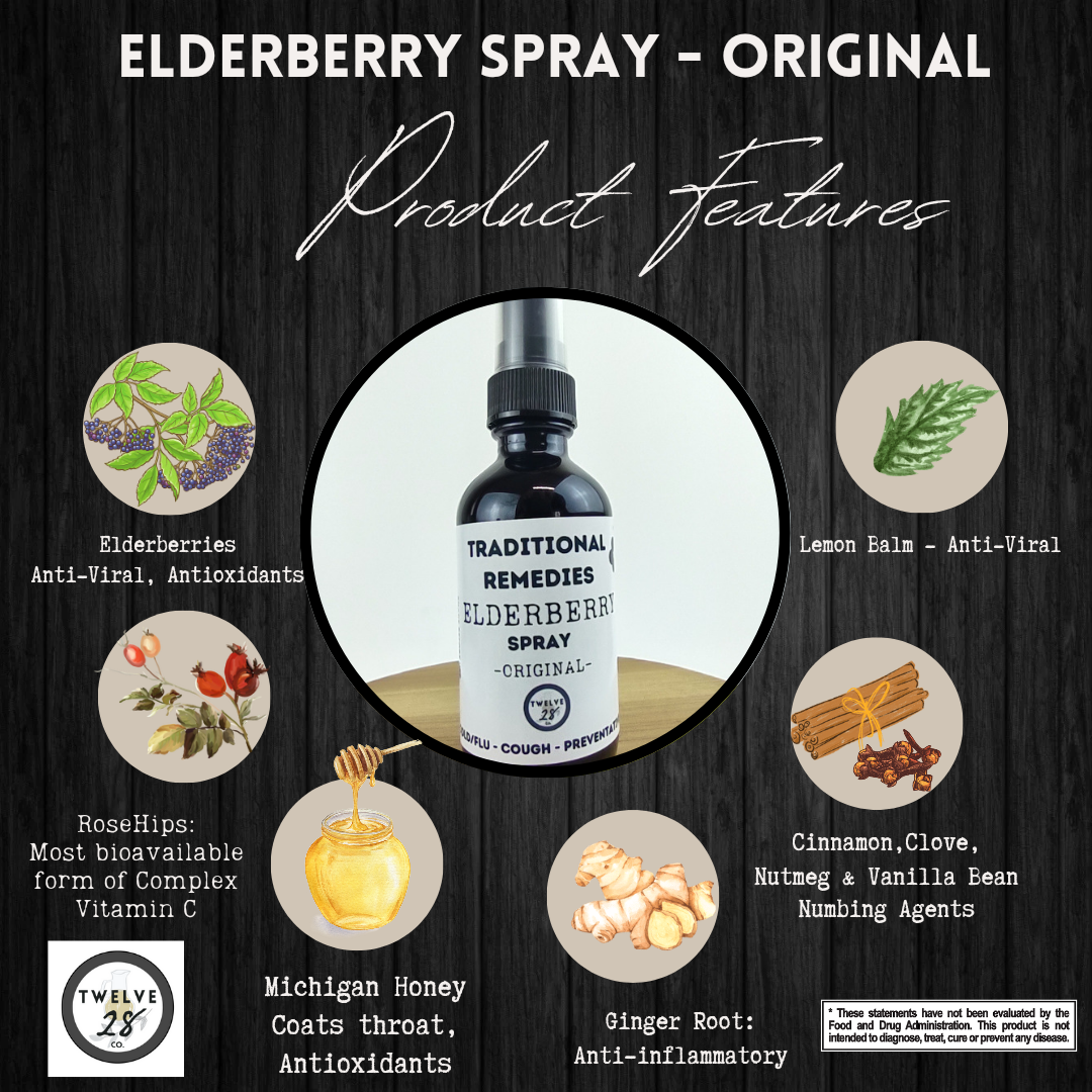 Traditional Remedies Starter Kit - Elderberry Tincure - Silver Spray - Magnesium - Detox Clay - Tallow Lip Balm - Raw Honey