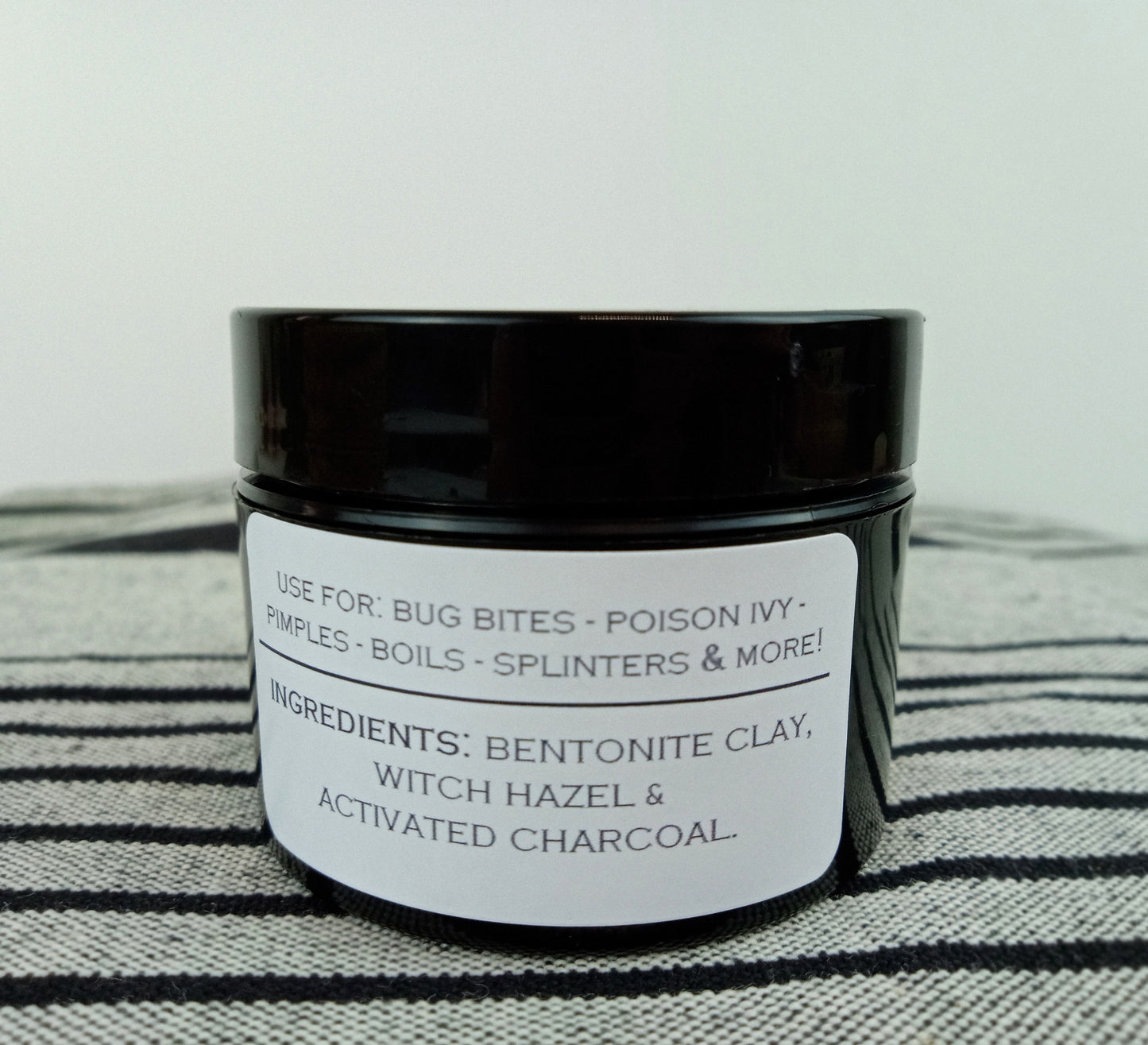 DETOX CLAY - BENTONITE CLAY WITH WITCH HAZEL - FOR: BUG BITES - POISON IVY // RASHES & MORE 2 oz.