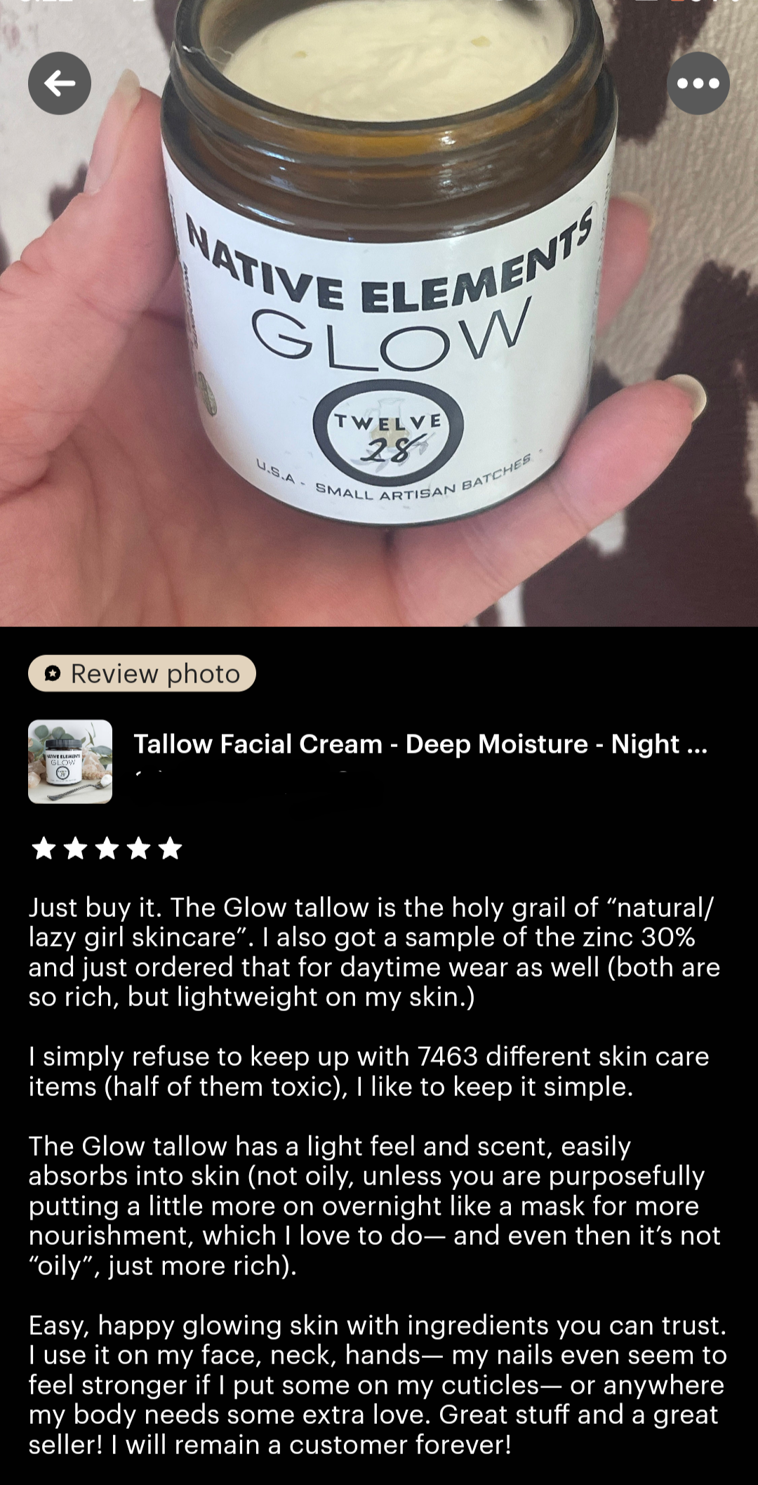 Tallow Face Cream