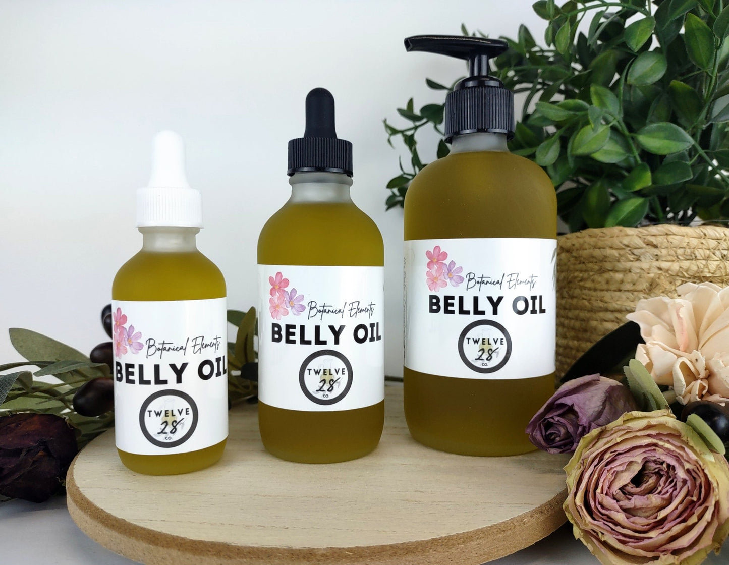 Botanical Elements Organic Belly Oil - With 100% Natural Rosehip Extracts - TWELVE28CO