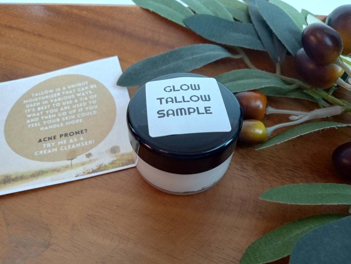 GLOW CREAM - Grass - Fed\Finished Tallow Facial Cream - Formally Elder N Honey Co. Glow - TWELVE28CO