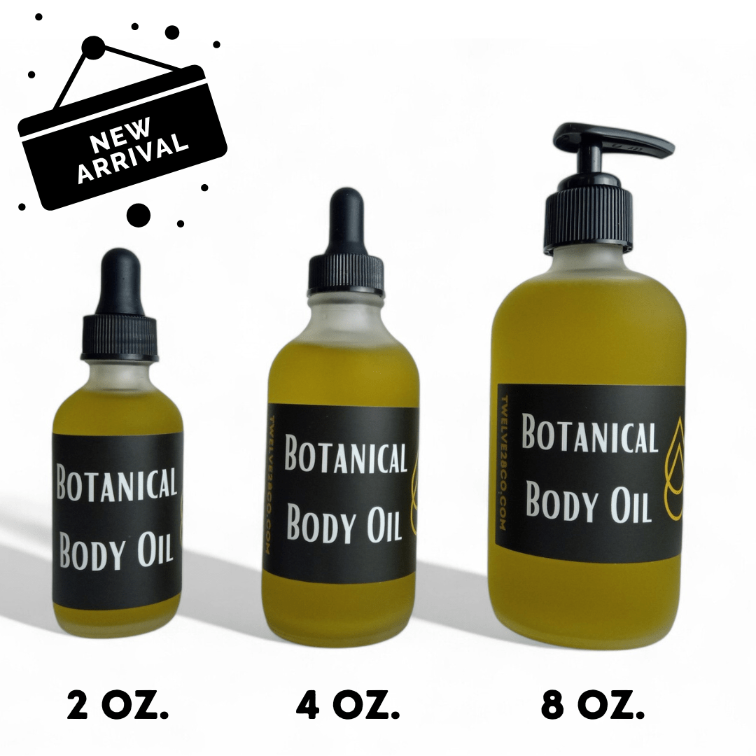 ORGANIC BOTANICAL BODY OIL - ALL PURPOSE - ALL BODY PARTS - TWELVE28CO