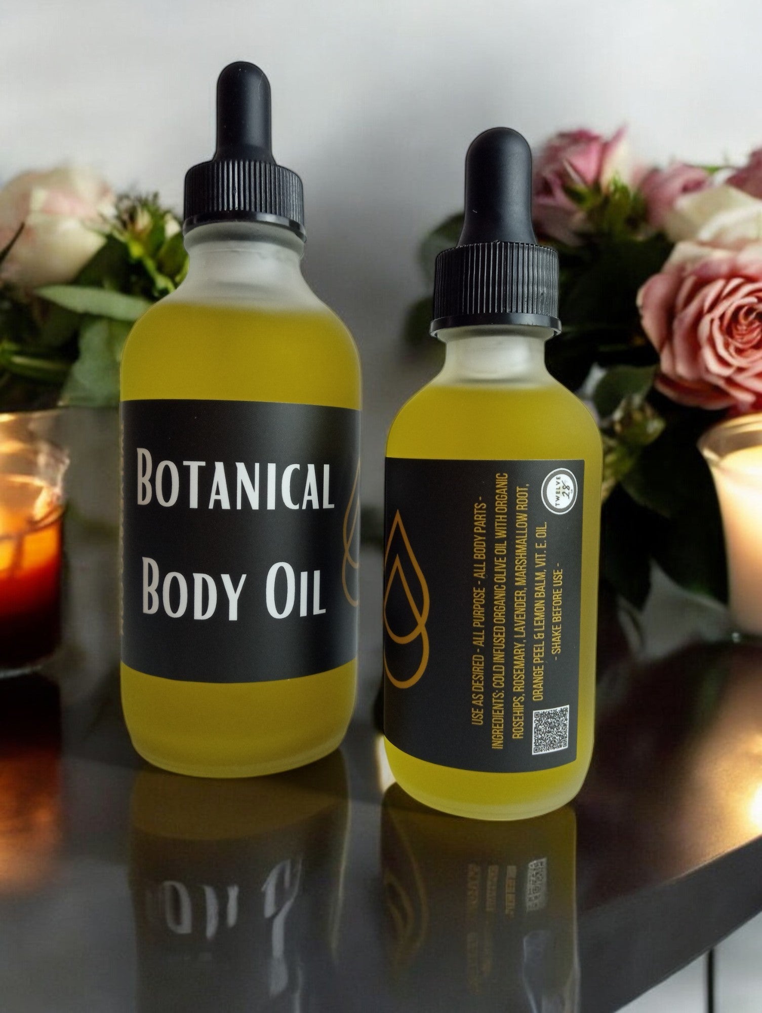 ORGANIC BOTANICAL BODY OIL - ALL PURPOSE - ALL BODY PARTS - TWELVE28CO