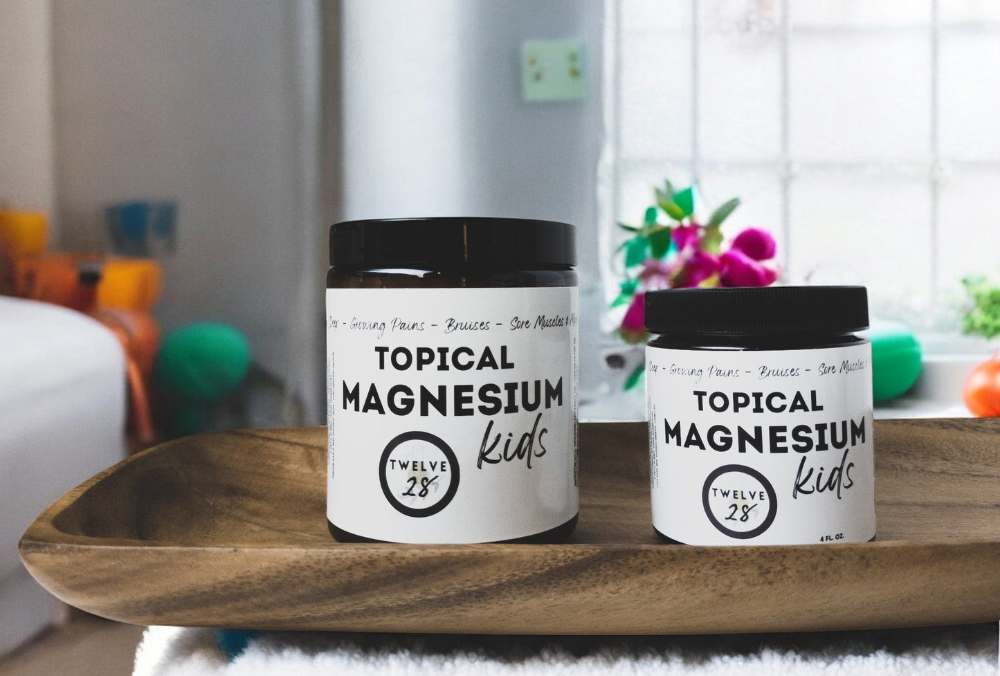 Organic KIDS Magnesium Lotion for Sleep, Growing Pains and More! - TWELVE28CO