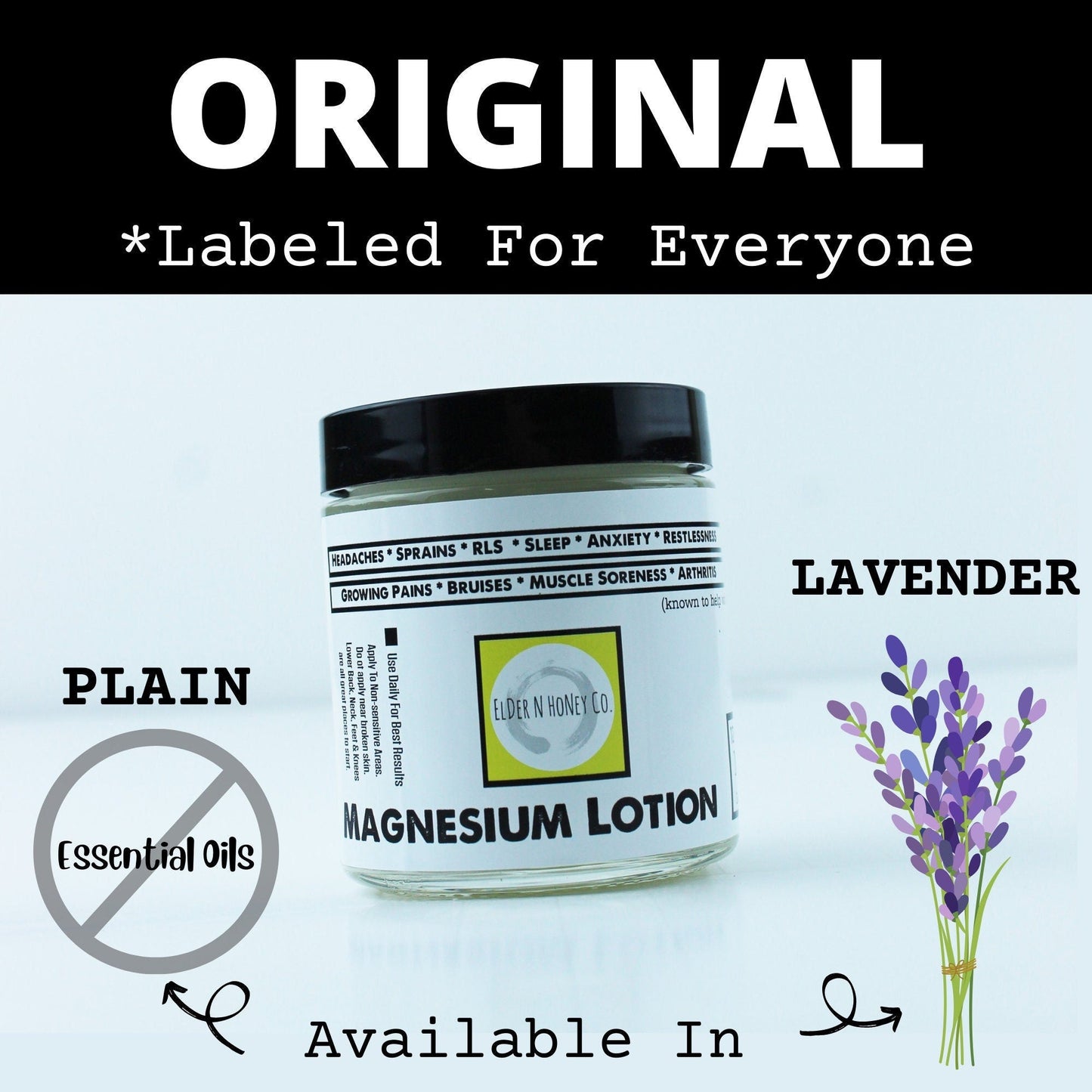 ORIGINAL Organic Magnesium Lotion (Formally Elder N Honey Co.) - TWELVE28CO